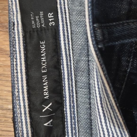 Armani Exchange Women's Deep Indigo Slim Jeans 31R low waist. - Picture 3 of 16